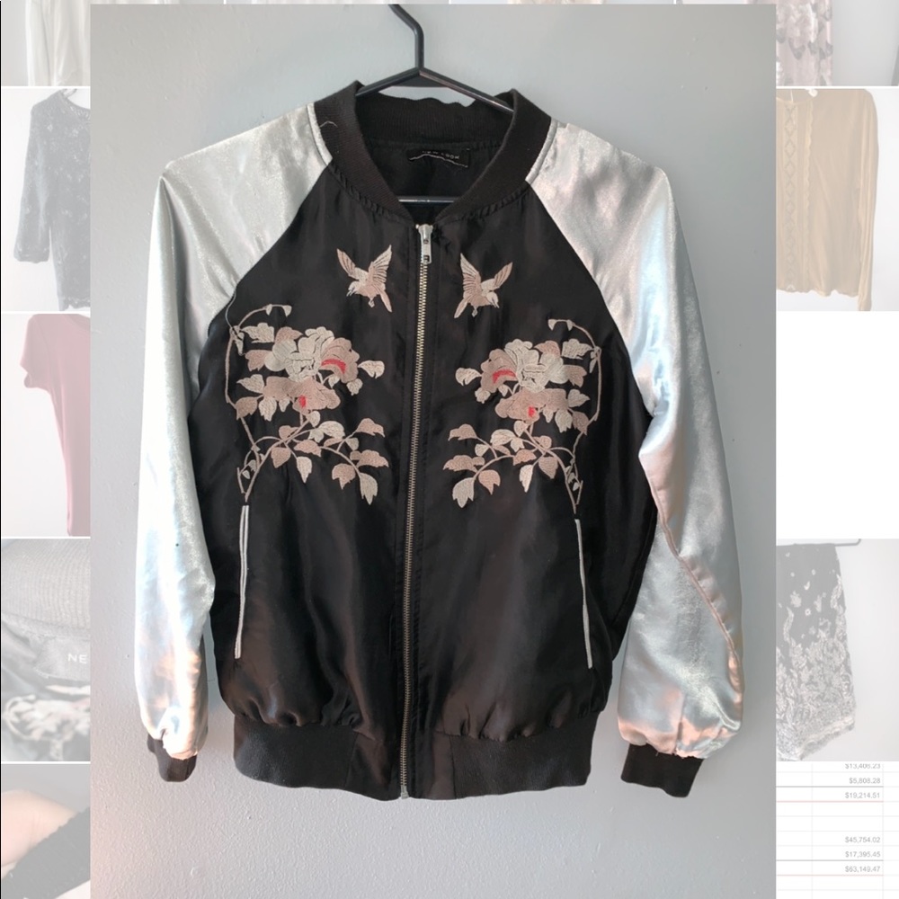 Satin bomber